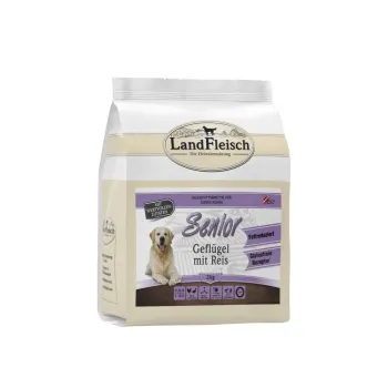 LandFleisch Dog Trocken Senior Geflügel mit Reis 2kg
